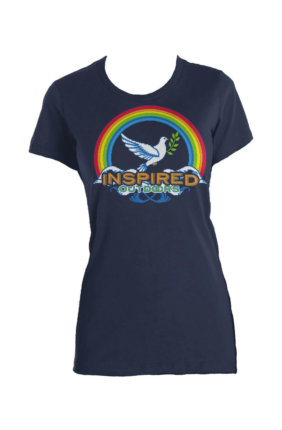 8-Bit Dove • Cotton Tee • Special Edition • Made in USA • Wholesome Rainbow • UV-Resistant Graphic