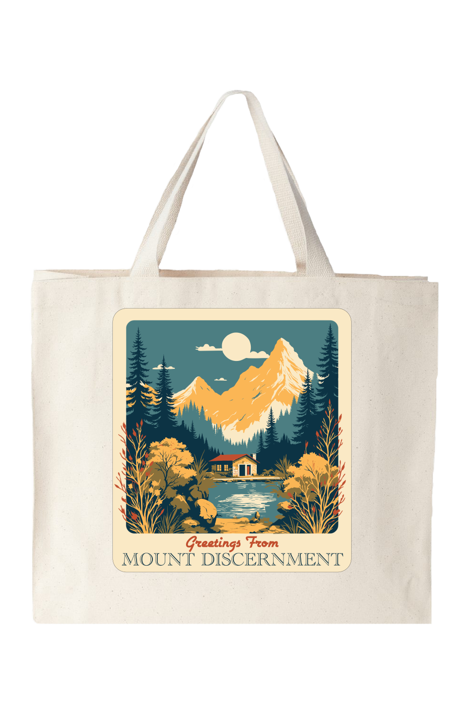 Greetings From Mt. Discernment • Cotton Canvas Tote