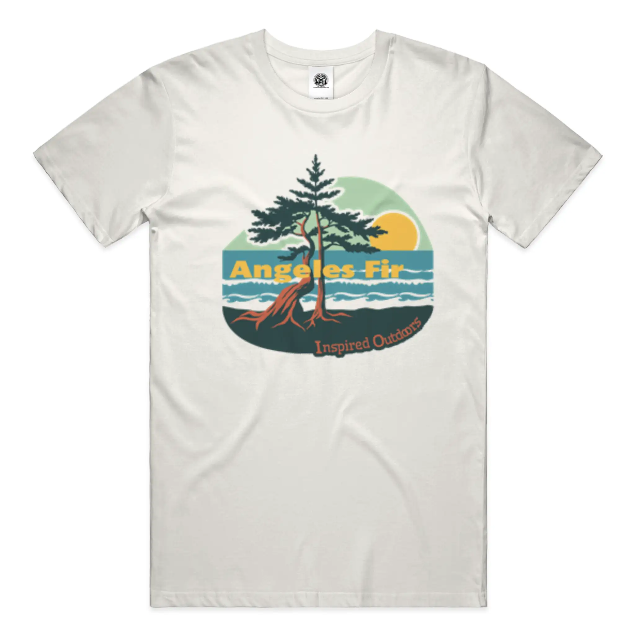Angles Fir • Cotton Tee • Made in USA • Low-Impact Inks • UV-Stable Print Finish
