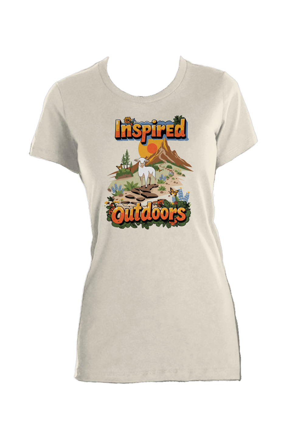 Lamb's Trail • Cotton Tee • Made in USA • Soft-Print Retro Look • Responsibly Sourced Cotton