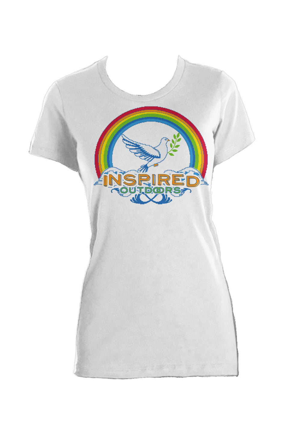 8-Bit Dove • Cotton Tee • Special Edition • Made in USA • Wholesome Rainbow • UV-Resistant Graphic