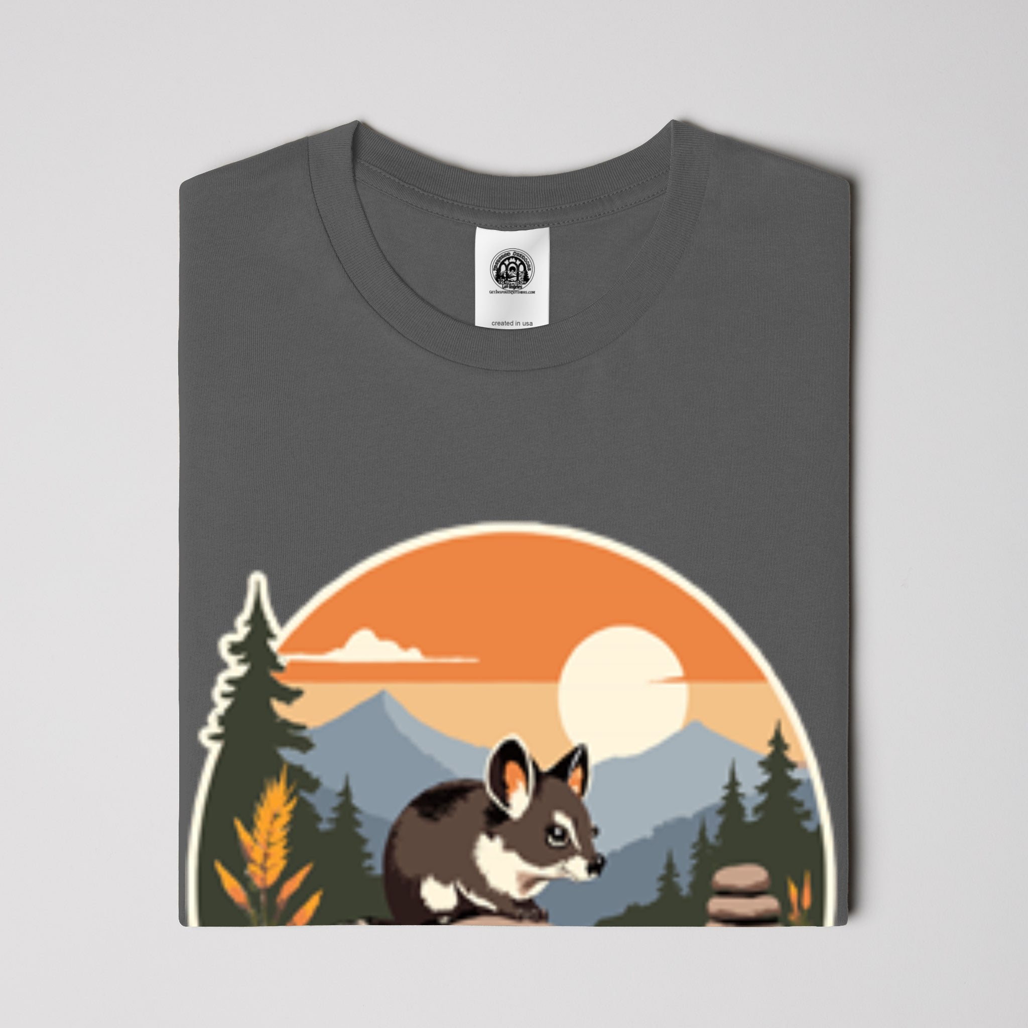 Cairn Peter Pika • Cotton Tee • Made in USA • Sour