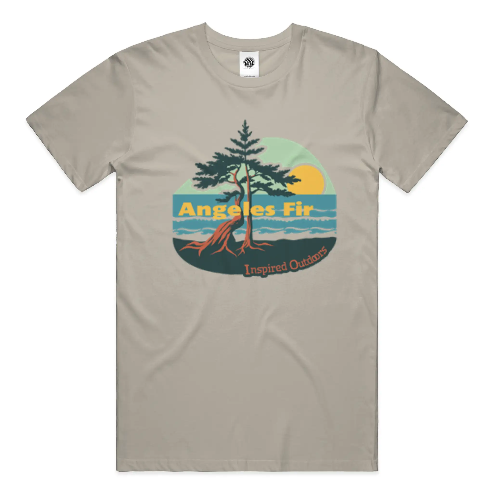 Angles Fir • Cotton Tee • Made in USA • Low-Impact Inks • UV-Stable Print Finish